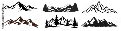 Collection of Icon sets for Sport Nature Moutain and Travel icon