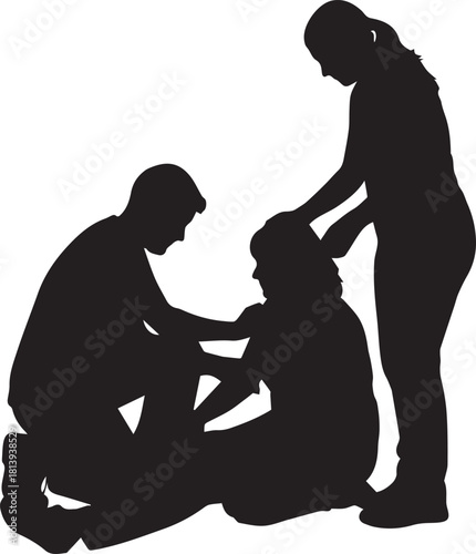 Volunteers helping someone in need international volunteer day charity support caring