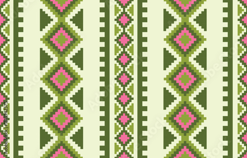 Seamless Christmas pixel pattern vector in retro 8-bit style, featuring festive holiday motifs. Perfect for Christmas wrapping paper, sweaters, greeting cards, backgrounds, and textile design.