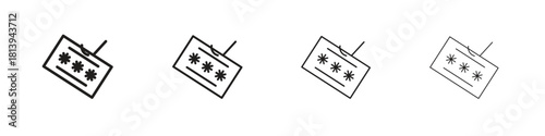 Password phishing icon line icon. linear style vector symbols collection on white background