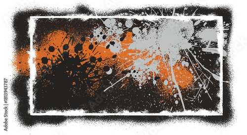 Abstract splatter frame
