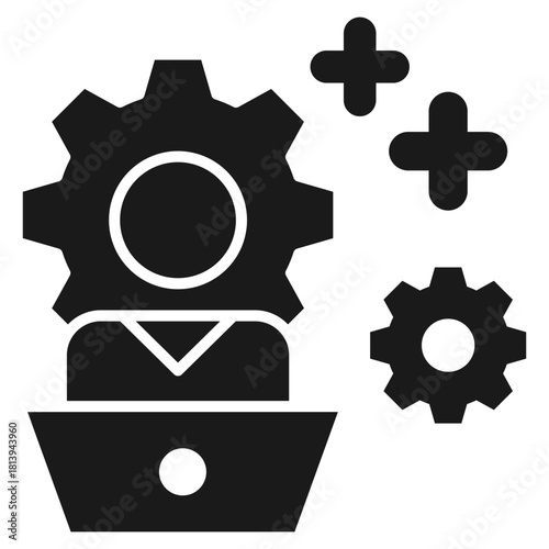 Profesional Development Glyph Icon