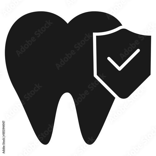 Dental Coverage Glyph Icon
