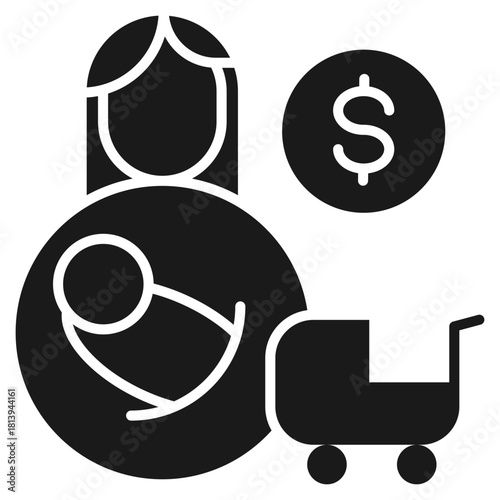Maternity Witness Program Glyph Icon