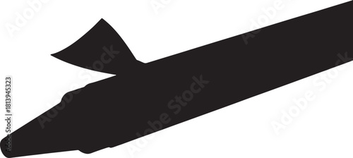 Silhouette of a pencil sharpener simple vector illustration isolated on white background for educational or creative projects