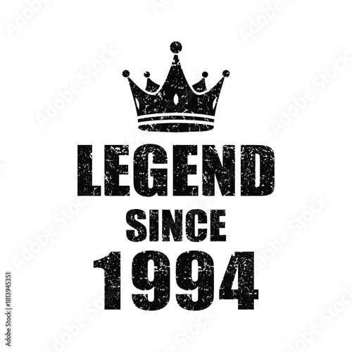 Celebrate 1994 Birthdays with a Bold Legend Design Featuring a Crown, Perfect for Gifts & Celebrations, a Touch of Vintage & Modern Style