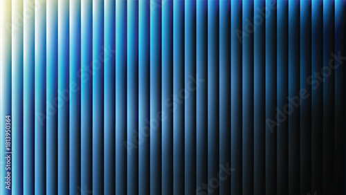 white blue gradient abstract background with ribbed glass effect. Futuristic fractal glass background with soft wave and glow. Perfect for tech branding, poster, product presentation, ad designs