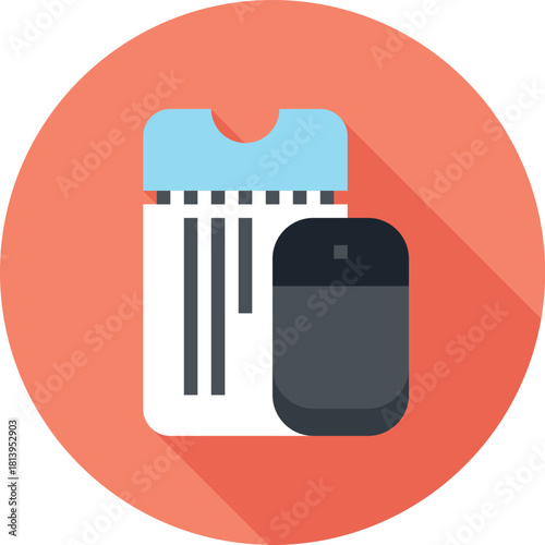 Modern online booking flat line vector illustration icon design concept. Icon for mobile and web graphics. Flat symbol, logo creative concept. Simple and clean flat pictogram