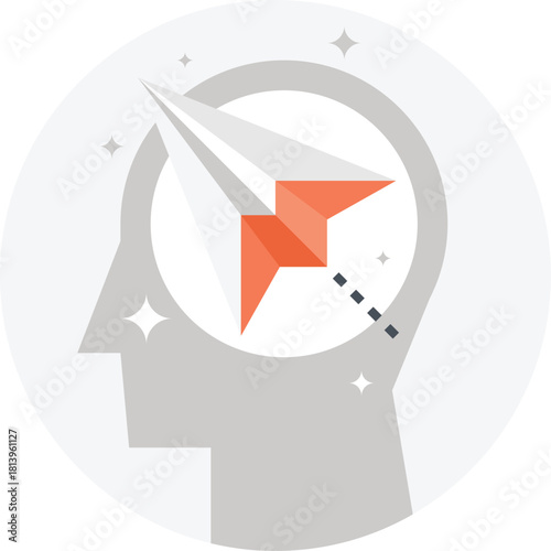 inspiration flat web icon concept