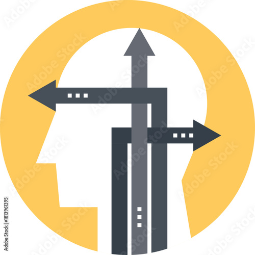 opportunities flat web icon concept