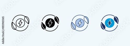 renewable resources multiple style icon collection