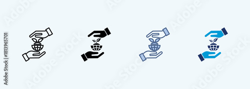 natural resources multiple style icon collection