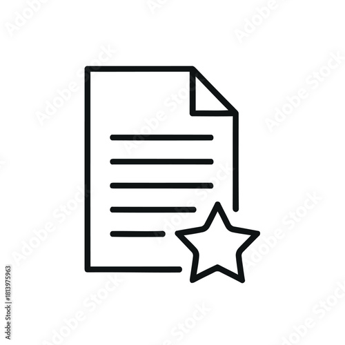 Document Icon Vector illustration	
