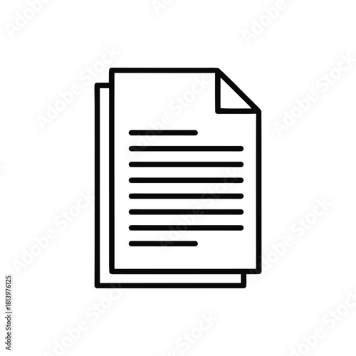 Document Icon Vector illustration	
