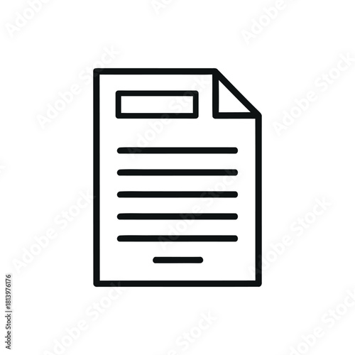 Document Icon Vector illustration	
