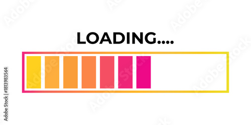 Vektor Stok Vector Progress Loading Bar Loading Icon