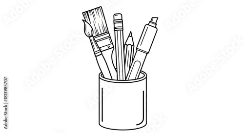 
pencil and pen holder