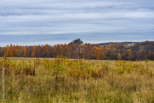 Fototapeta Naklejka Na Ścianę i Meble -  jesienne widoki gdzieś w małopolsce