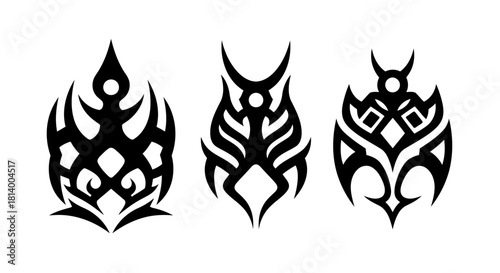 Abstract Tribal Decorative Design Elements Set