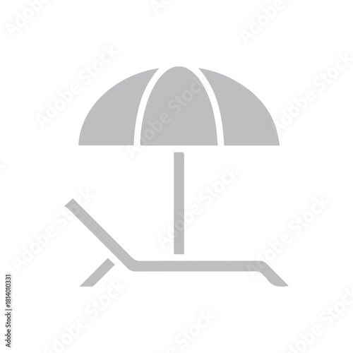 Beach Chair and Umbrella
