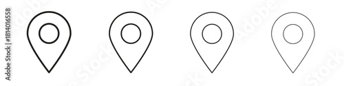 Free Download Marker icon set. editable stroke eps 10 vector illustration. - GFXLoad