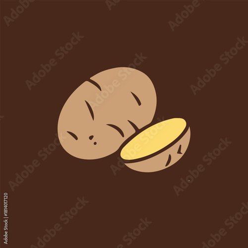 vector illustration of potato