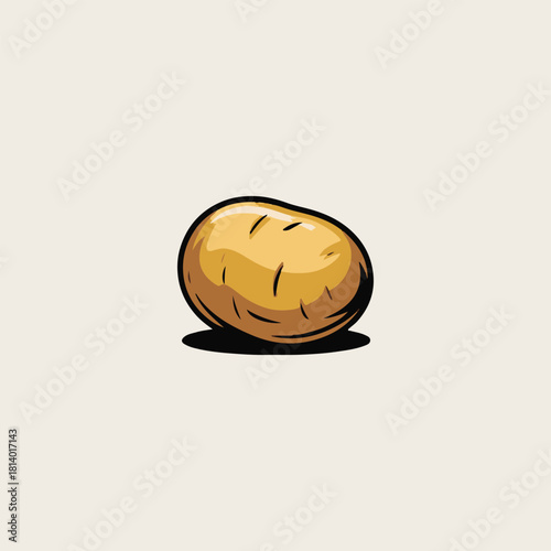 vector illustration of a potato