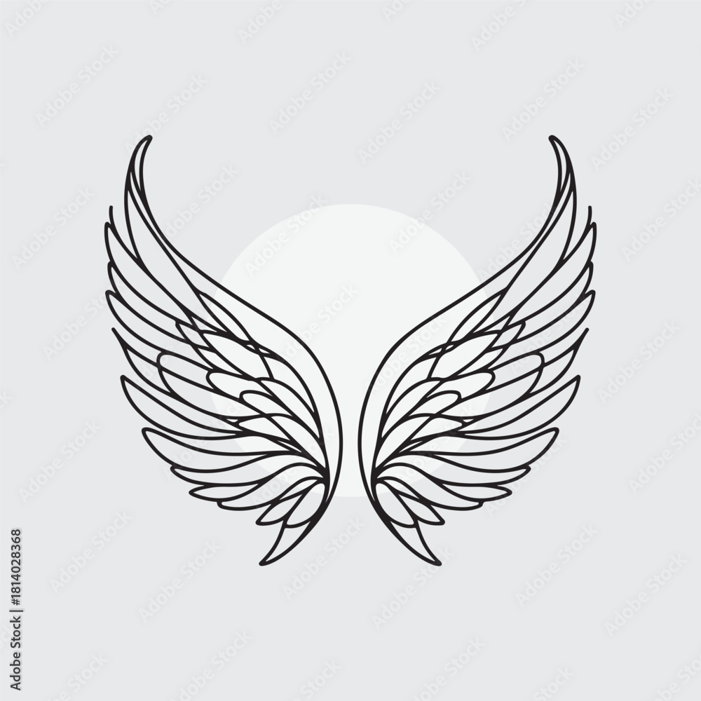 Obraz premium wings with heart