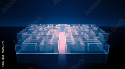 Decision maze scene for consulting on complex process review and bias reduction