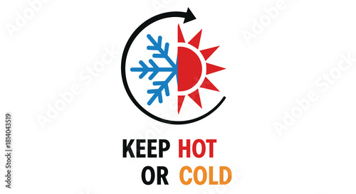 Insulated Thermos Keeps Hot or Cold Drinks Fresh All Day Long: Temperature Preservation Container for Active Lifestyle, Travel, or Daily Use in Business Presentations, Marketing Ads, or Product Websit