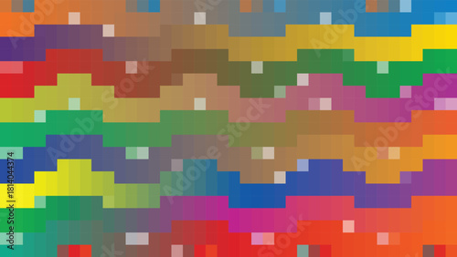Colorful geometric pixelated abstract background pattern