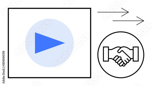 Media sharing concept. Media sharing fosters collaboration and efficient communication. Media sharing supports teamwork, digital interaction, and connectivity. Perfect for tech, teamwork, marketing