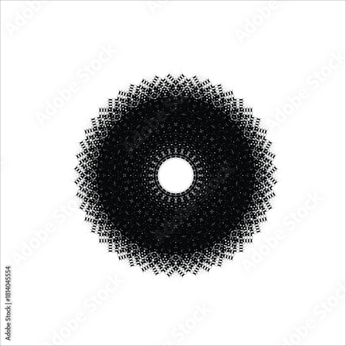 mandala design prepared by radial 