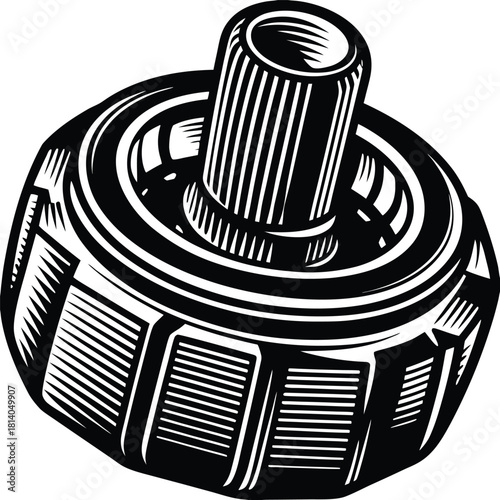 A minimalist vector of the gland interface, illustrating where hormones are released or received in a simple way.
