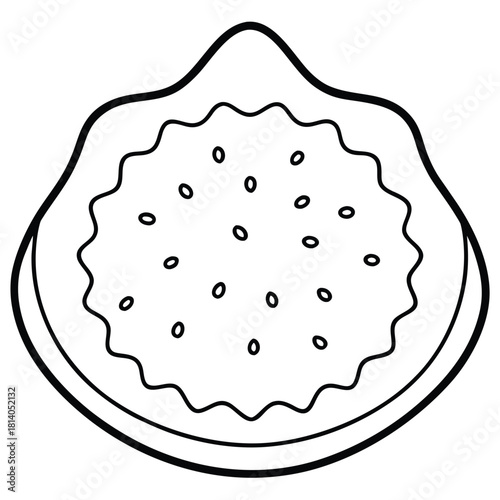 A vector illustration of a skin pore, illustrating dermatological structure and skin health.