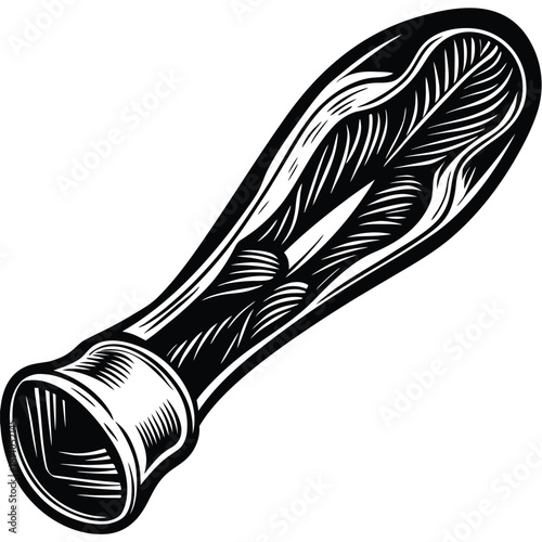 A vector illustration of a tendon sheath, illustrating the protective layer around a tendon.