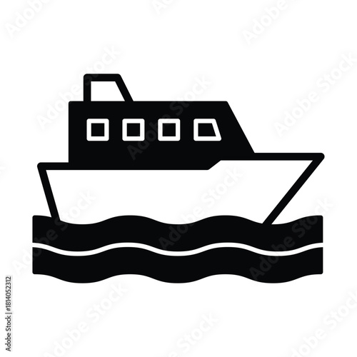 Boat Ride Vector icon which can easily modify or edit