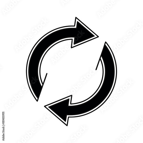 A syncing process icon  vector illustration design
