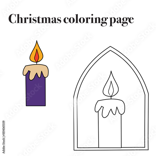 Christmas coloring page