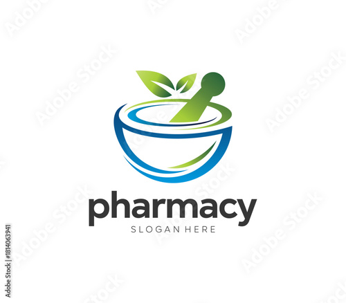 Pharmacy logo template. Vector Pharmacy Medical Logo Design.