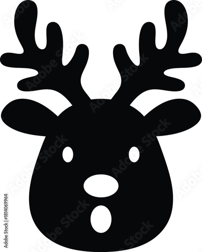 Reindeer Silhouette Icon