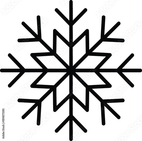 Snowflake Outline Vector