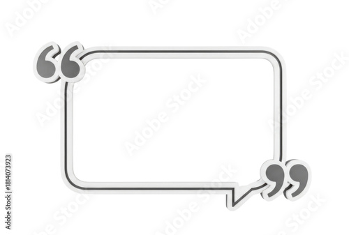 A Minimalist Quote Text Box with Quotes Isolated PNG