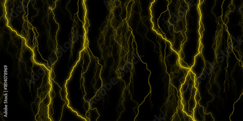 Luxurious Black Granite with Veins of Pure Gold. ntense lightning strikes across a dark night sky. vibrant display of atmospheric electricity with stunning lightning strike against dark sky backdrop.
