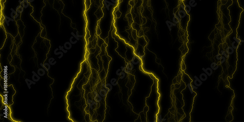 Luxurious Black Granite with Veins of Pure Gold. ntense lightning strikes across a dark night sky. vibrant display of atmospheric electricity with stunning lightning strike against dark sky backdrop.
