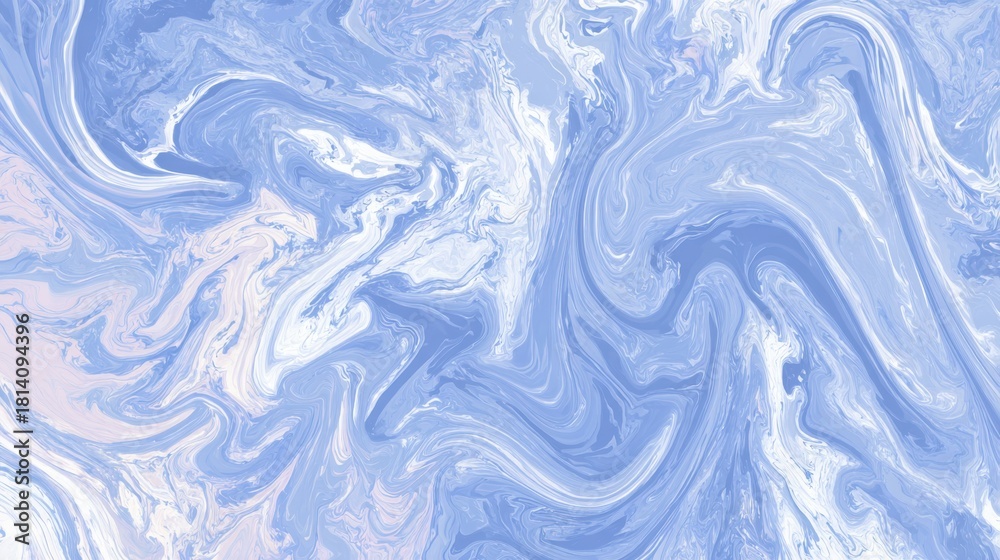 Obraz premium Swirling indigo and white marble pattern abstract background