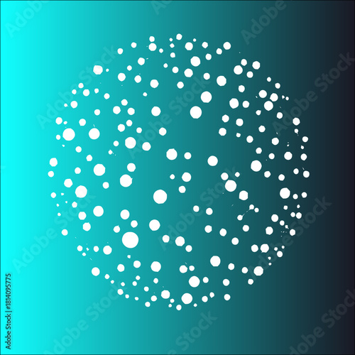 Abstract global network sphere visualization with interconnected data points representing digital innovation and technological communication solutions.