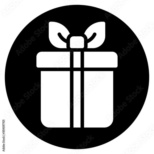 gift box glyph icon