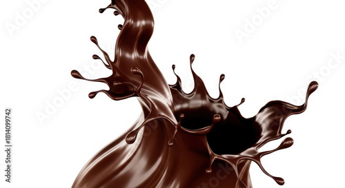 milk splash isolated on white background