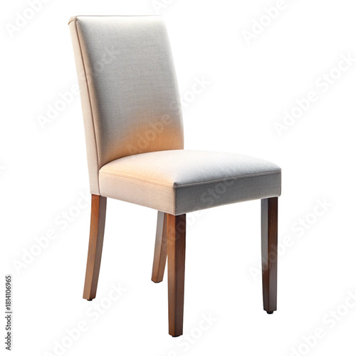 Wallpaper Mural A modern upholstered dining chair with wooden legs Torontodigital.ca